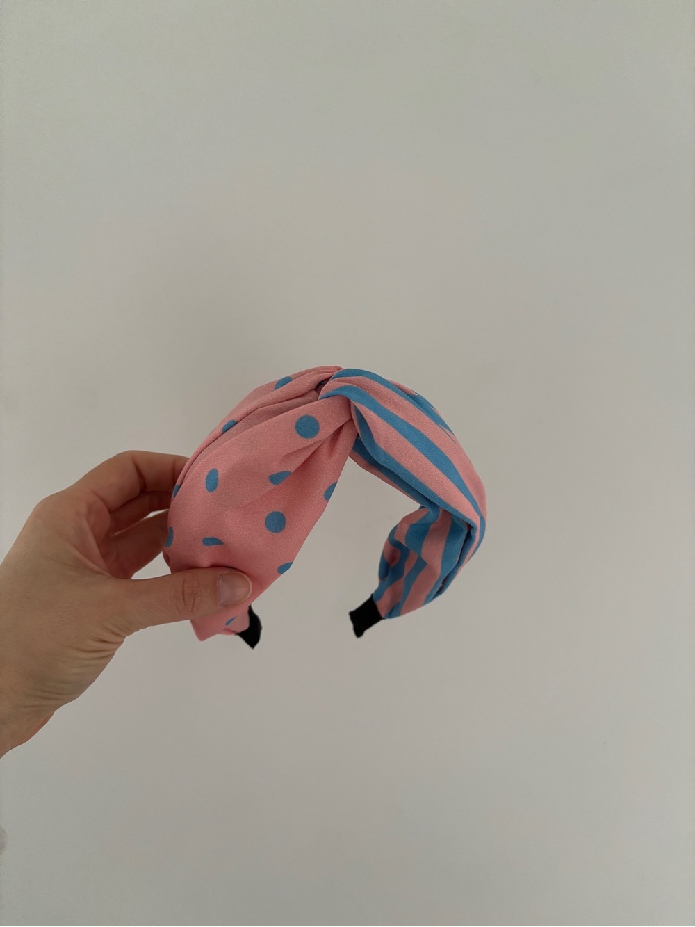 Pink and blue headband